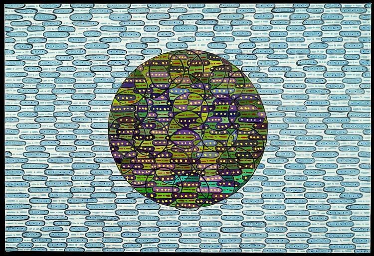 Air & Ether Mandala, painted by Henry Sultan. Click to enlarge.